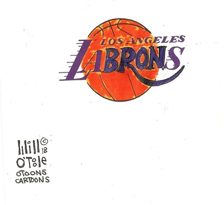 Lakers Logo - Your Daily Cartoon: Lakers logo gets a new look after LeBron James ...