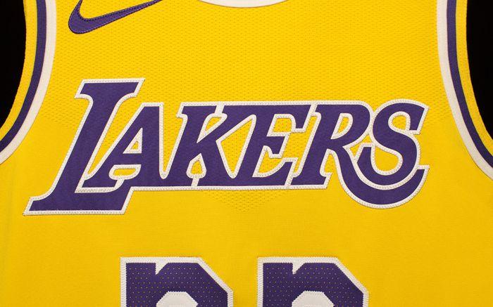 LeBron Lakers Logo - Nike Unveils New LeBron James Los Angeles Lakers Jersey – Footwear News