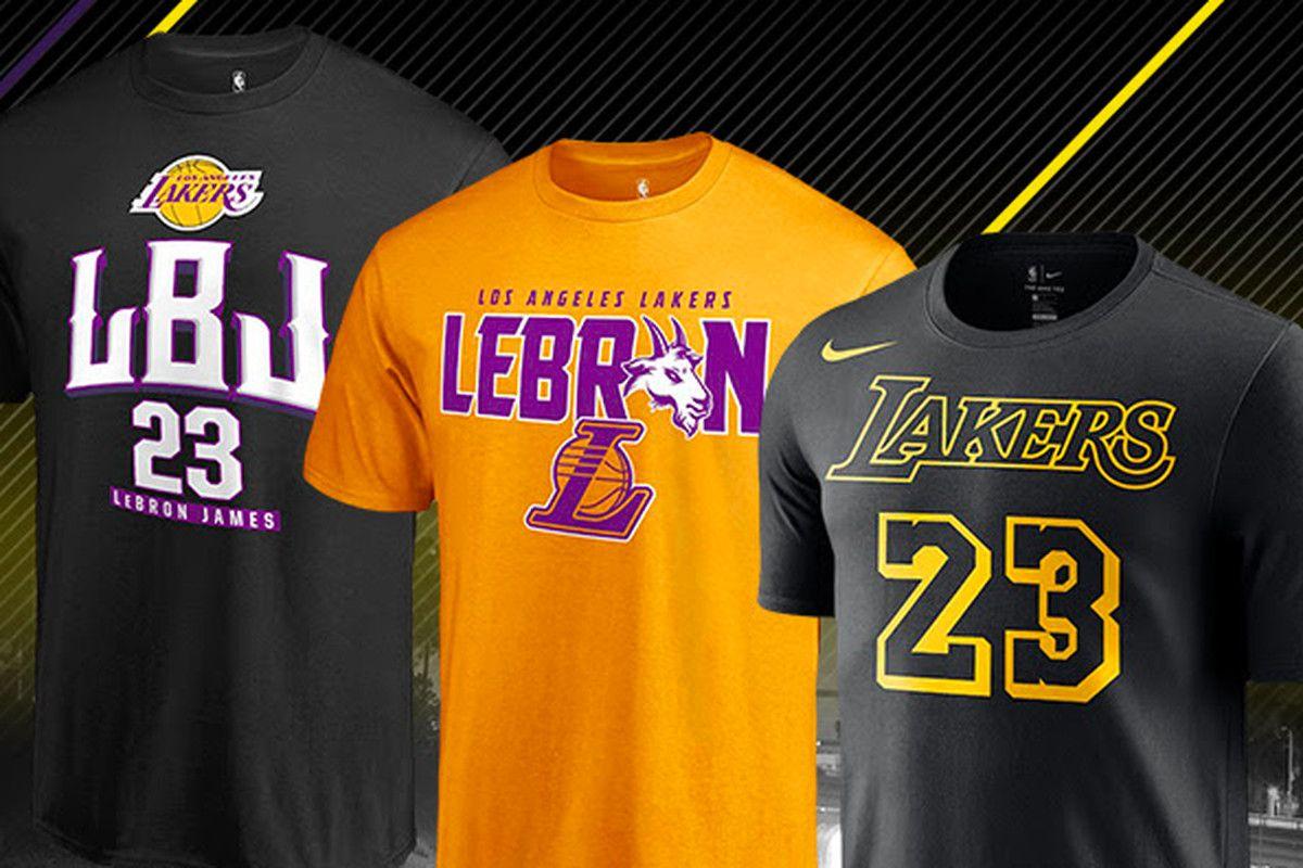LeBron Lakers Logo - NBA store begins selling LeBron James Lakers gear - Silver Screen ...