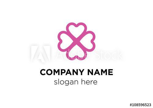 Heart and Flower Logo - Heart Flower Logo this stock vector and explore similar