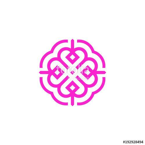 Heart and Flower Logo - Letter B and Flower Logo design vector template. Luxury heart