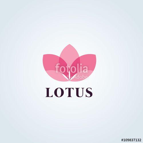 Heart and Flower Logo - Lotus Logo,Lotus flower logo,Beauty logo,Fashion logo,Vector Logo ...