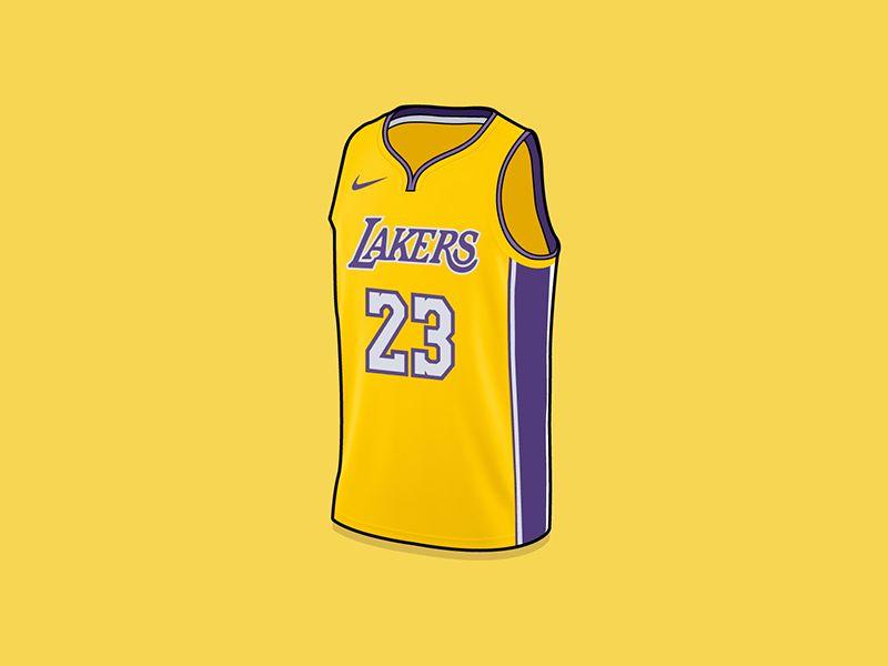 LeBron Lakers Logo - LeBron James LA Lakers Jersey by Mista Matt | Dribbble | Dribbble