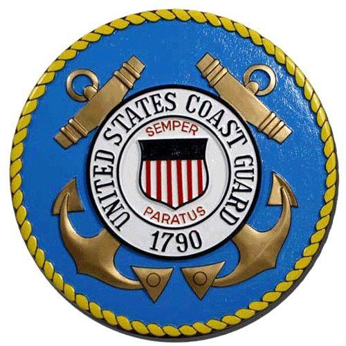 Coast Guard Logo - U.S. Coast Guard seal wooden plaques & podium logo emblems