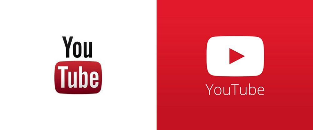 Old and New YouTube Logo - Is This the New YouTube Logo? | Brandingmag