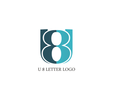 8 Letter Logo - U 8 letter logo design download. Vector Logos Free Download. List