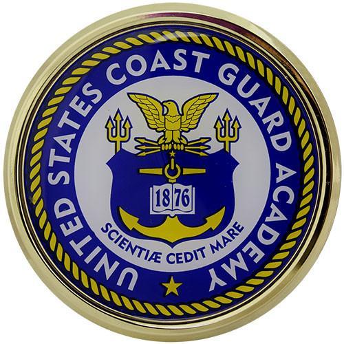 Us Coast Guard Official Logo - U.S. Coast Guard Academy Chrome Auto Emblem