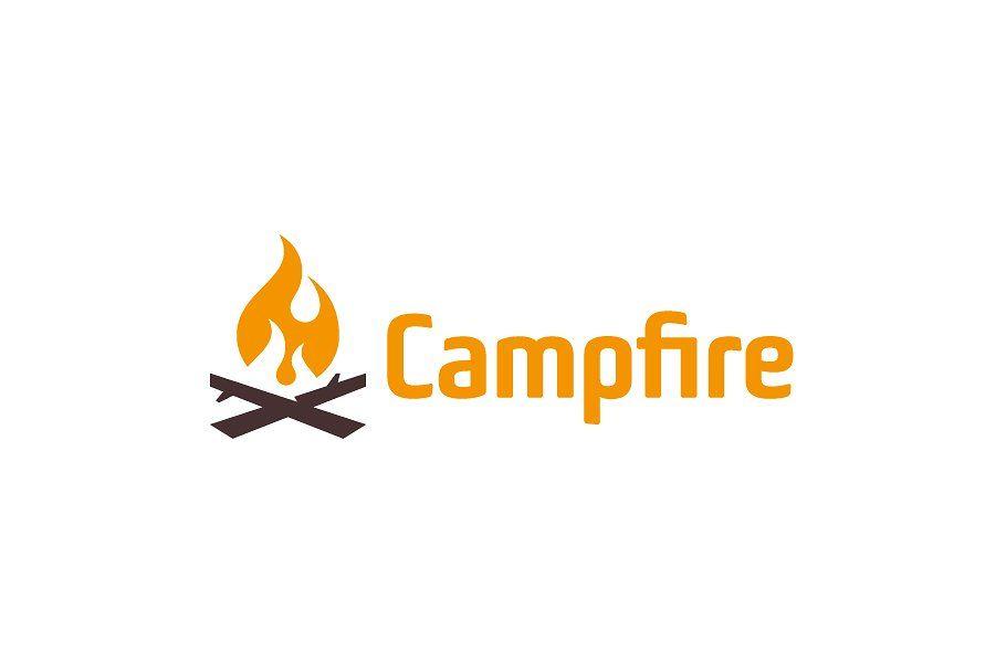 Campfire Logo - Campfire Logo Logo Templates Creative Market