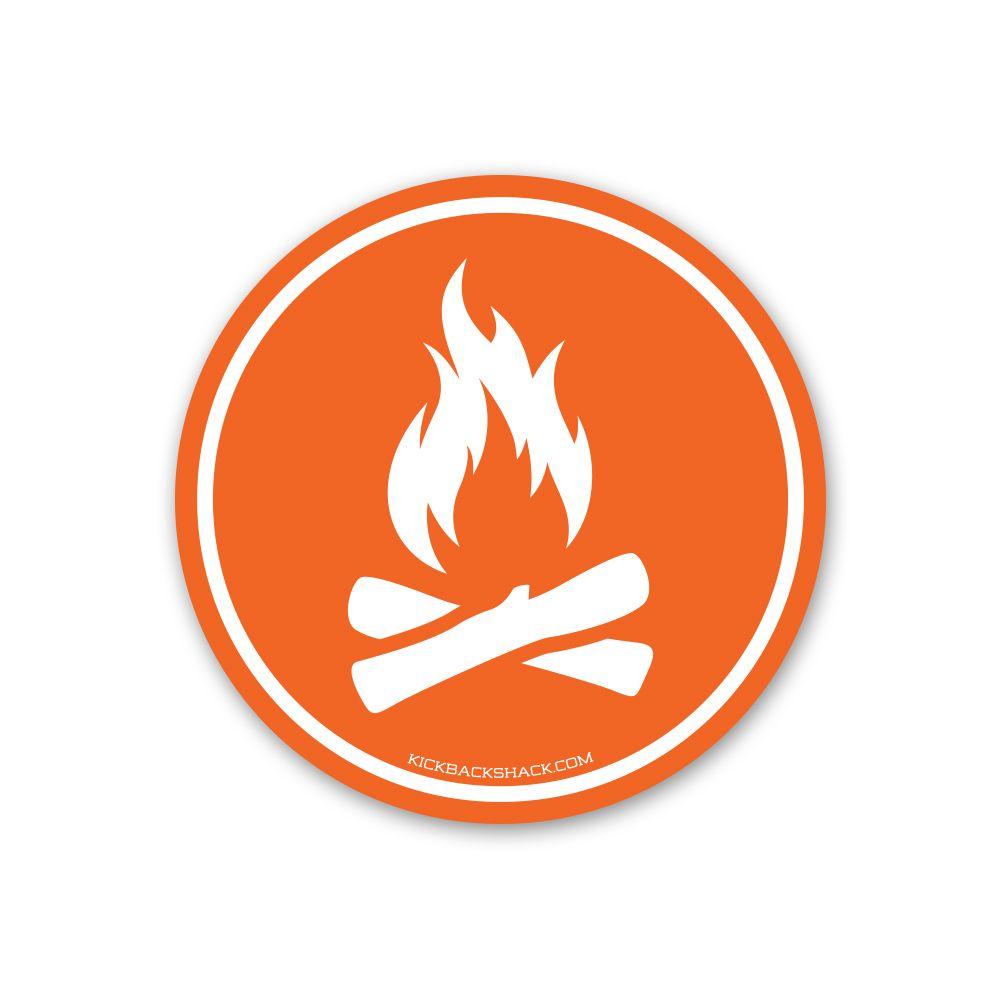 Campfire Logo - CAMPFIRE DECAL - Kickback Shack® Co.