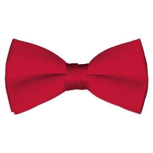 Red Bowtie Logo - Red Satin 2 1 2 Bow Tie At Amazon Men's Clothing Store: Red Bowtie