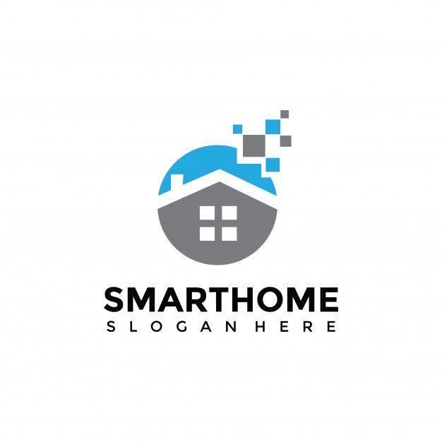Smart House Logo - Smart home logo template Vector