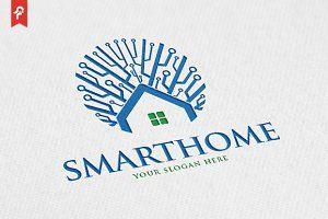 Smart House Logo - Smart Home Logo ~ Logo Templates ~ Creative Market