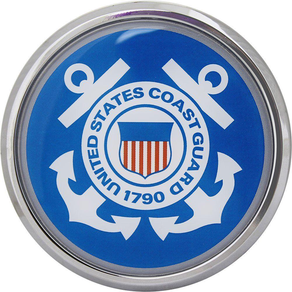 Us Coast Guard Official Logo - Amazon.com: U.S. Coast Guard Crest Chrome Auto Emblem: Automotive