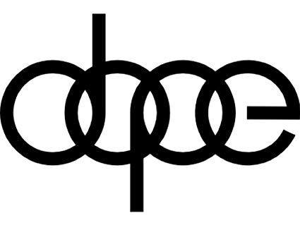 Dope Logo - Amazon.com: WHITE DOPE LOGO VINYL DECAL STICKER: Automotive