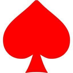 Red Spade Logo - Red spades icon - Free red gamble icons