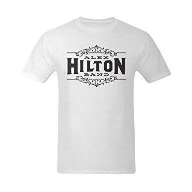 Hilton Clothing Logo - Youranli Men's Alex Hilton Band Black Logo Tee Shirt L