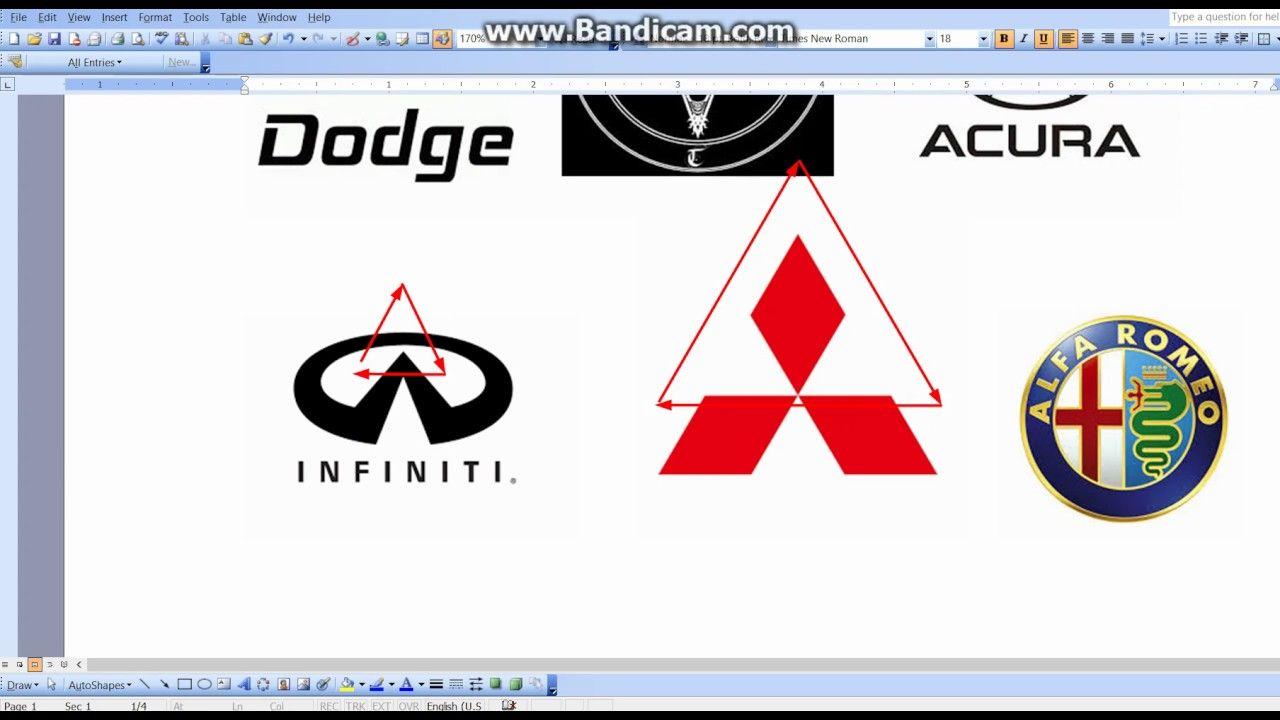 Demonic Corporate Logo - SATANIC 666 ILLUMINATI CAR LOGOS!!!! - YouTube