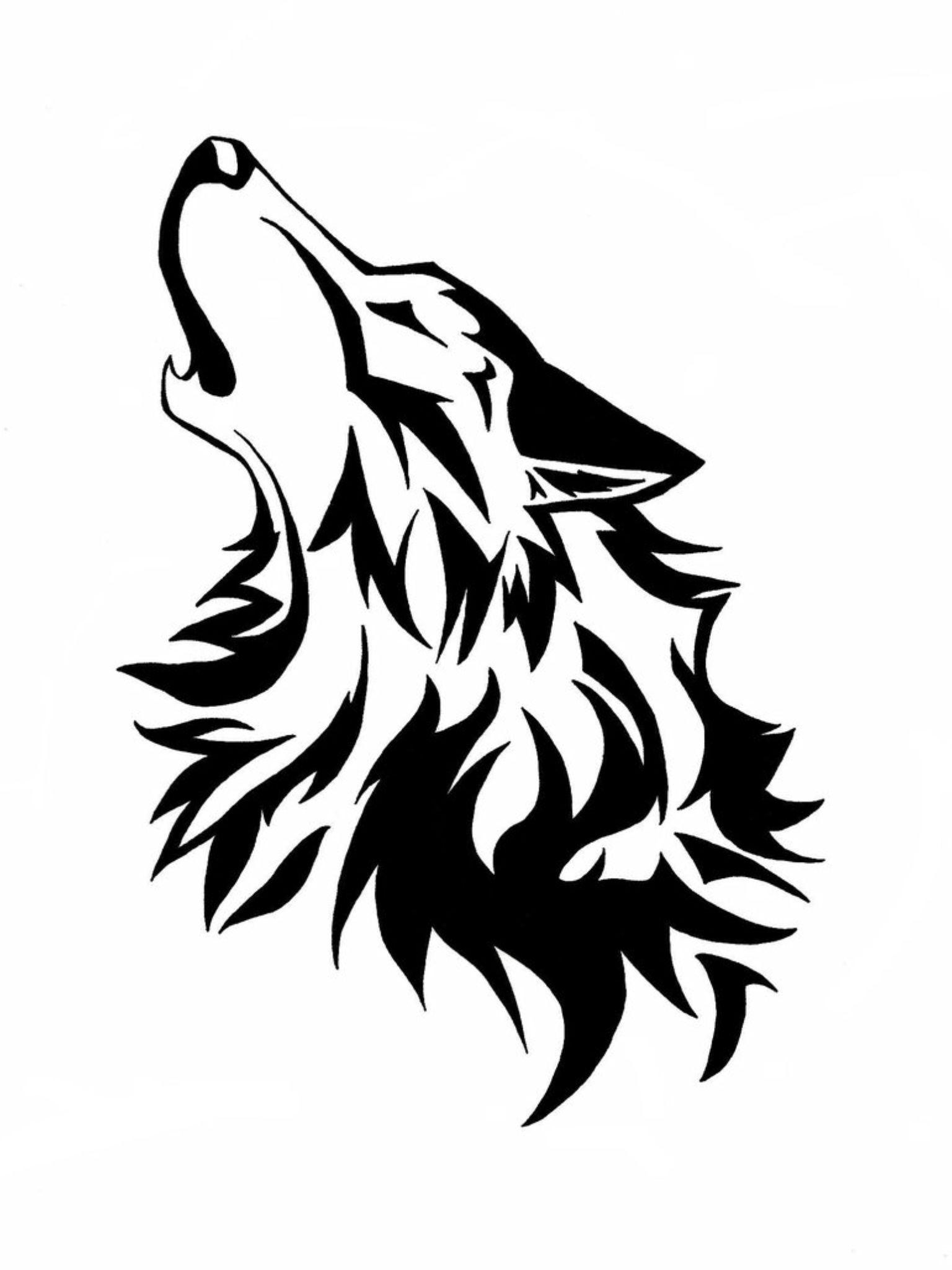 Howling Wolf Head Logo - LogoDix