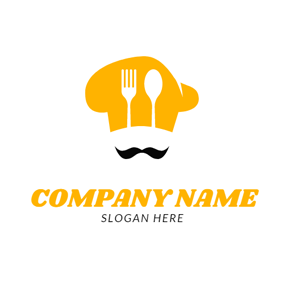 Yellow Orange Logo - Free Restaurant Logo Designs. DesignEvo Logo Maker
