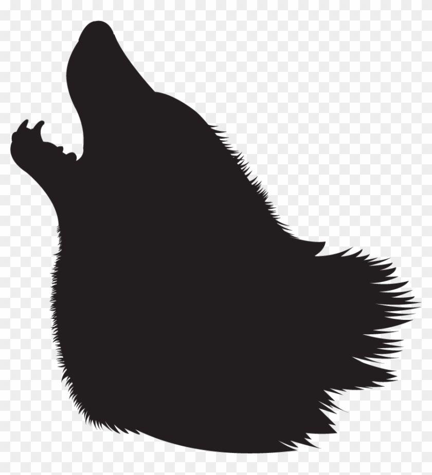 Howling Wolf Head Logo - Clip Art Animals Four Legged Mammals Howling Wolf Silhouette ...