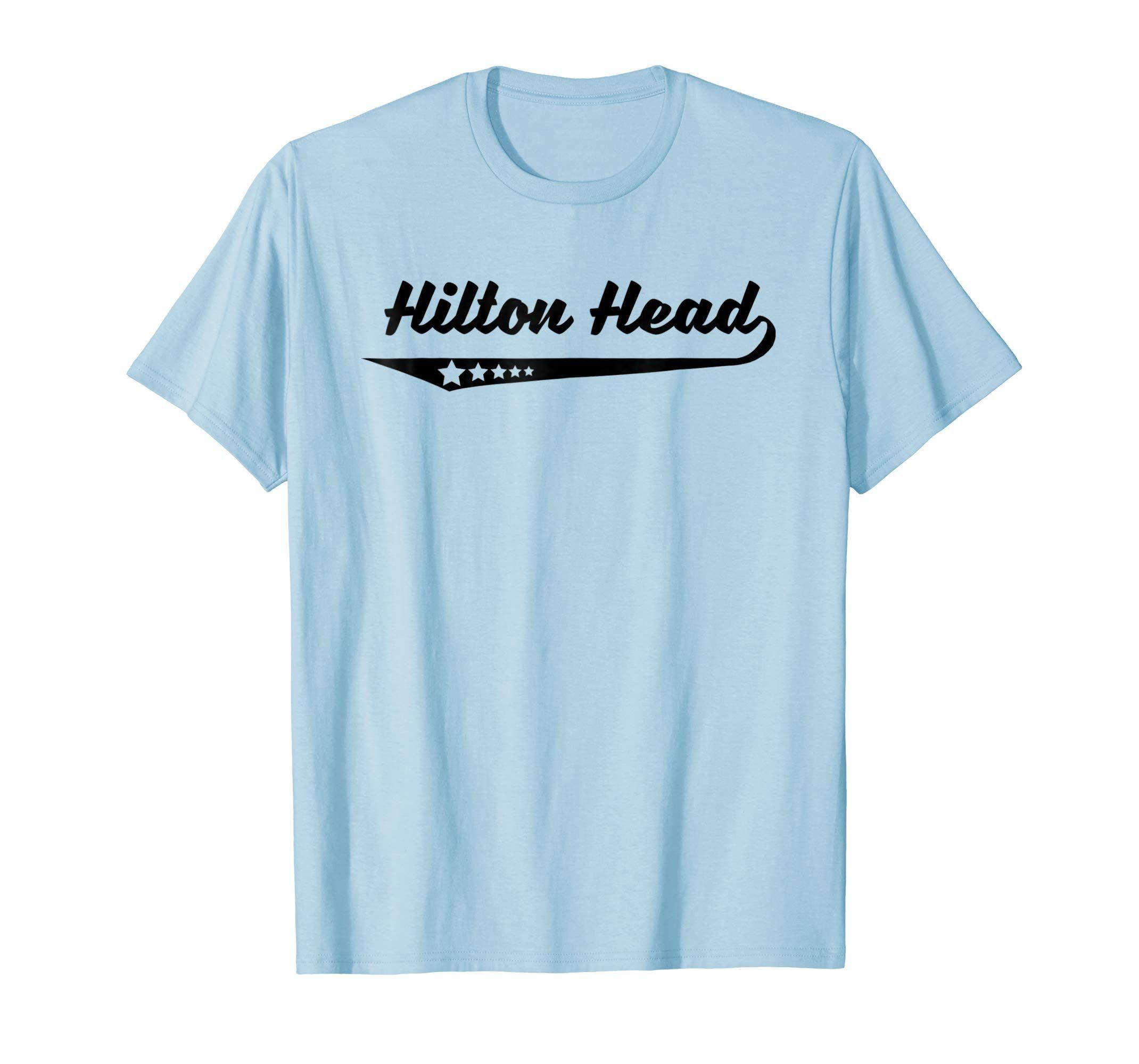 Hilton Clothing Logo - Amazon.com: Vintage Hilton Head SC Stars Logo Retro T-Shirt: Clothing