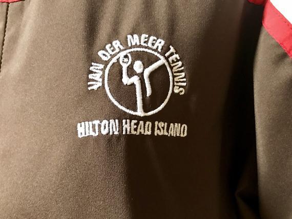 Hilton Clothing Logo - Vintage Hilton Head Tennis Jacket Van Der Meer Tennis
