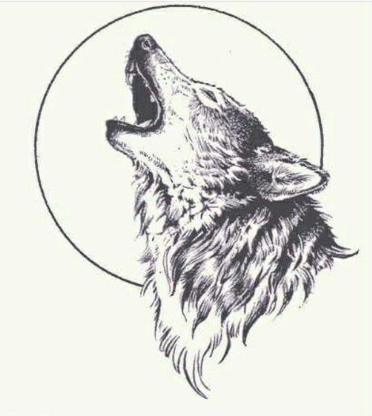 Howling Wolf Head Logo - Howling Wolf Tattoo Design