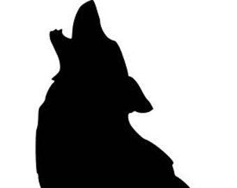 Howling Wolf Head Logo - Howling Wolf Head Silhouette. Great free clipart, silhouette