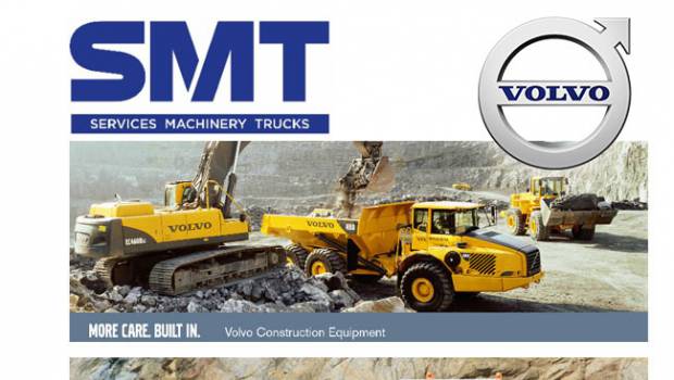 Volvo Equipment Logo - Volvo CE deals with SMT - CCWorld Construction