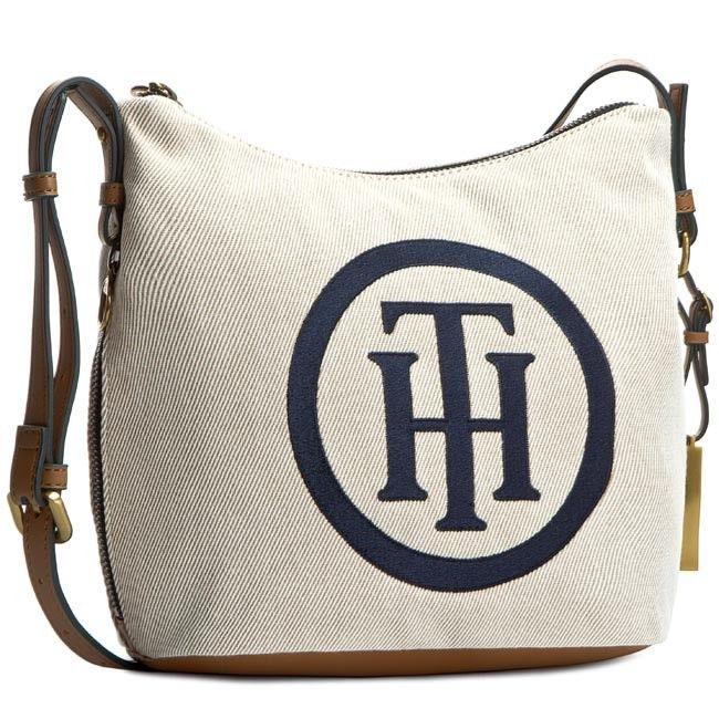 Tommy Hilfiger Th Logo - Kabelka TOMMY HILFIGER - Island Canvas Th Med Crossover AW0AW02029 ...