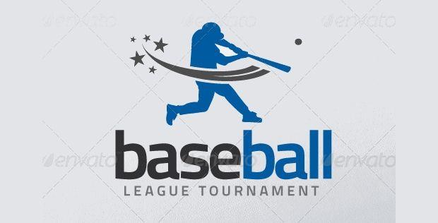 Cool Baseball Logo - Baseball Logos Editable PSD, AI, Vector EPS Format