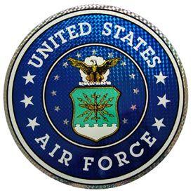 Air Force Old Logo - Small Air Force Seal Sticker