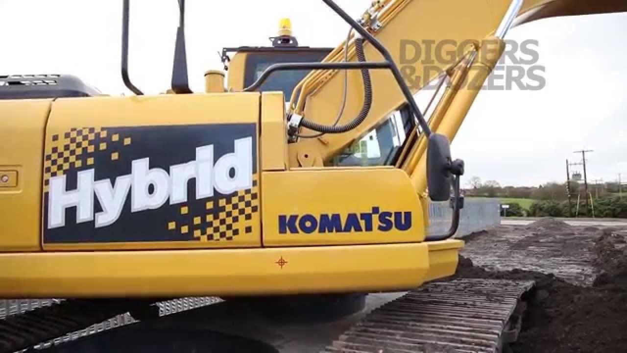Komatsu Equipment Logo - Komatsu HB215LC Hybrid Excavator - What We Thought - YouTube