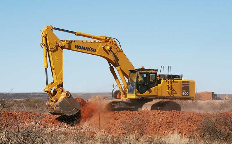Komatsu Equipment Logo - Komatsu PC600 Excavator & Mining Equipment India