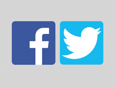 Facebook Twitter Logo - Facebook and Twitter logo Sketch freebie - Download free resource ...
