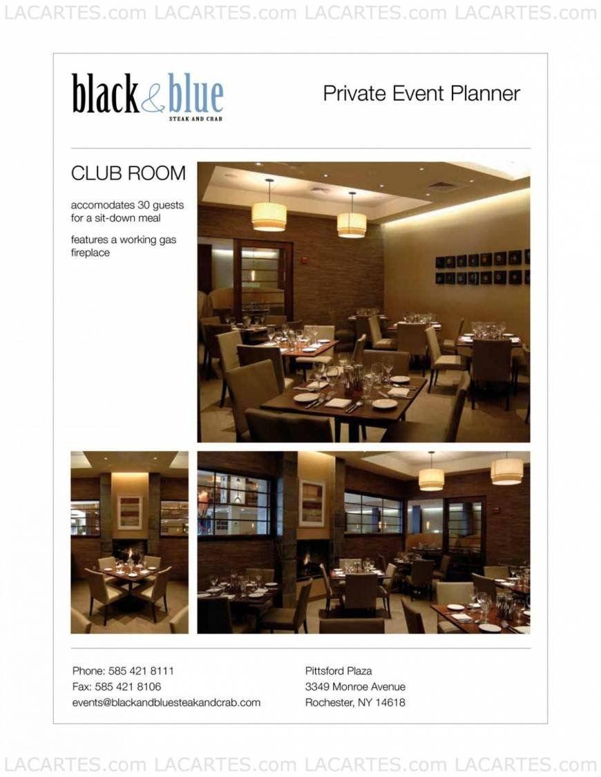 Black and Blue Rochester Logo - of 11 Price Lists & Menus