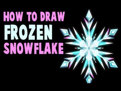 Disney Frozen Snowflake Logo - How to Draw Elsa's SnowFlake from Frozen - YouTube