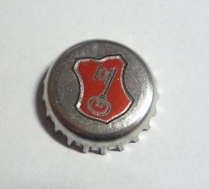 Beer Cap Logo - BECK'S BEER Metal Bottle Cap Crown from GERMANY Silver Red Logo 2015