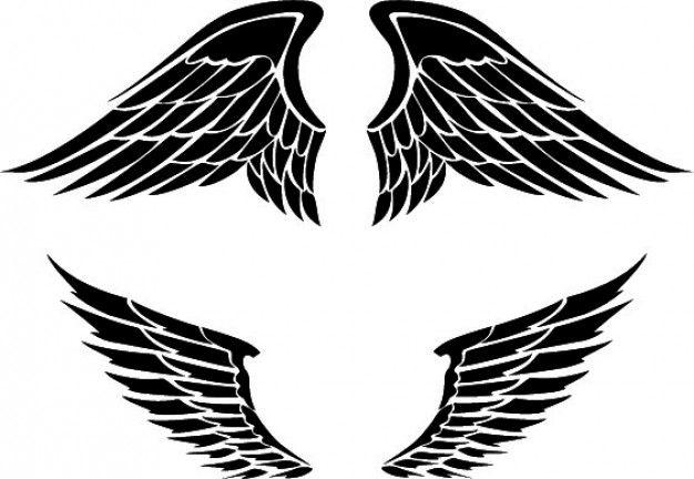 Two Wings Logo - Set of two wings designs Vector
