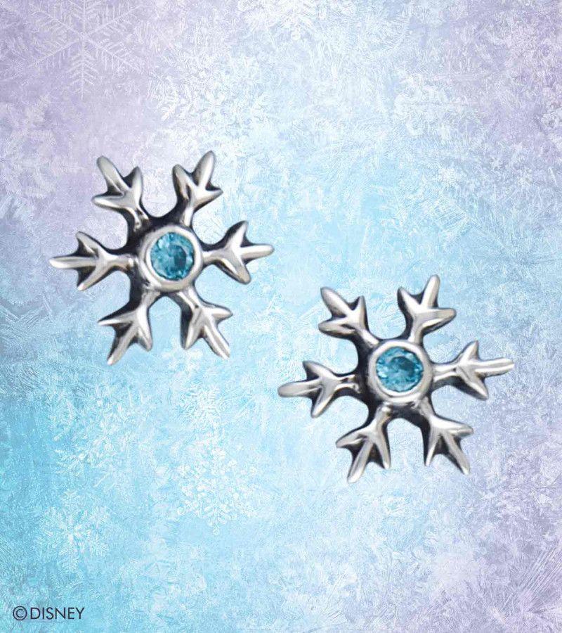 Disney Frozen Snowflake Logo - Disney Frozen Snowflake Earrings