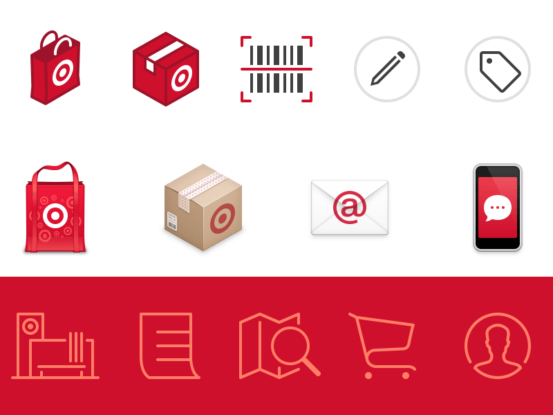 Target App Logo - Target Icons by Louie Mantia | Dribbble | Dribbble