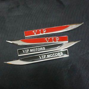 SUV Emblems Logo - 2Pairs VIP Metal Side Badge Sticker Emblem 3D suv Motors Limtied