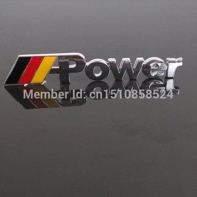SUV Emblems Logo - Car Suv Power Metal Emblem bumper Engine hood Tailgate German Flag