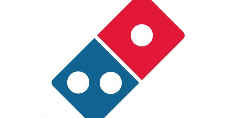Blue and Red Rectangle with Circle Logo - Domino's UK adopts new logo with refreshed store design planned for ...