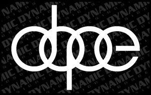 Dope Logo - Large DOPE logo symbol vinyl car window Euro JDM Drift decal sticker