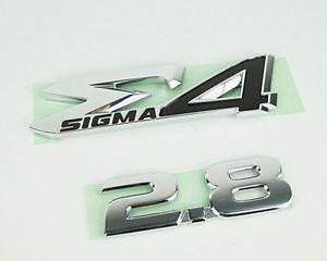 SUV Emblems Logo - Genuine Chrome SIGMA4 -2.8 3D Logo Emblems fit Toyota Fortuner