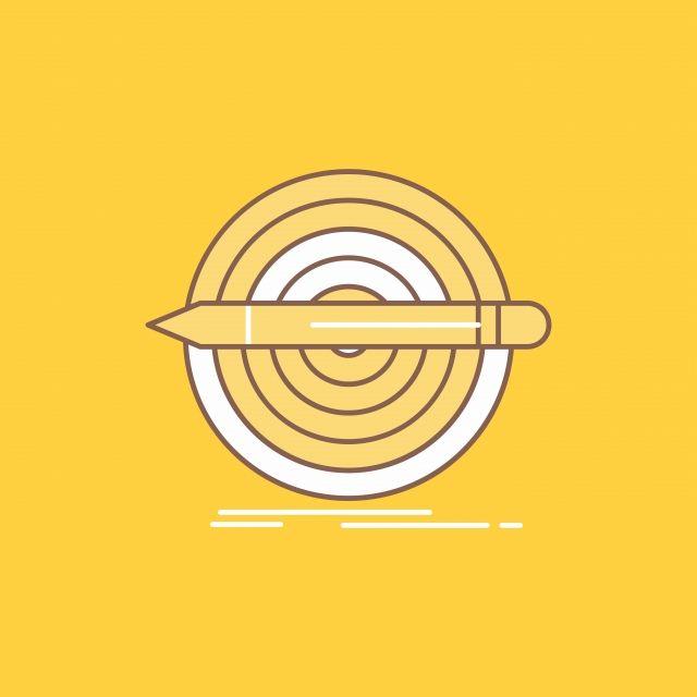 Target App Logo - Design,goal,pencil,set,target Flat Line Filled Icon Beautif ...