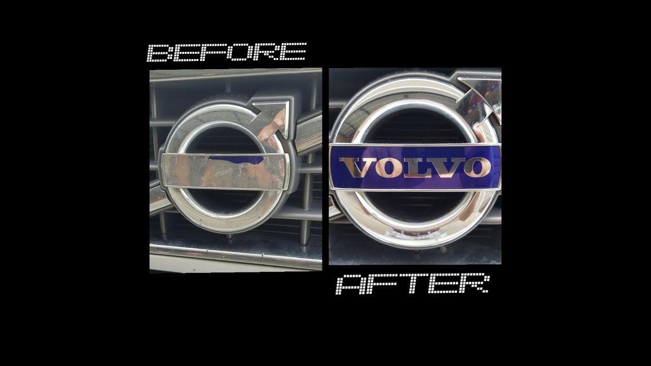 SUV Emblems Logo - How to fix front emblem/logo on Volvo XC90 - YouTube