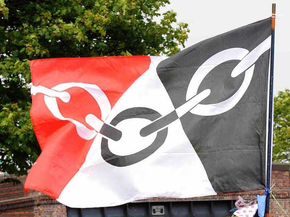 Row Red Star Logo - Black Country flag row: E&S readers have their say on MP claims flag
