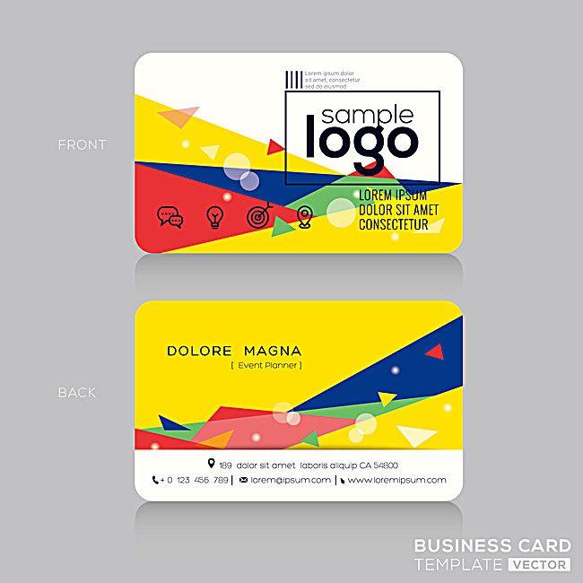 Yellow and Blue Business Logo - Fresh Red And Blue Yellow Card Vector Background Material, Business ...